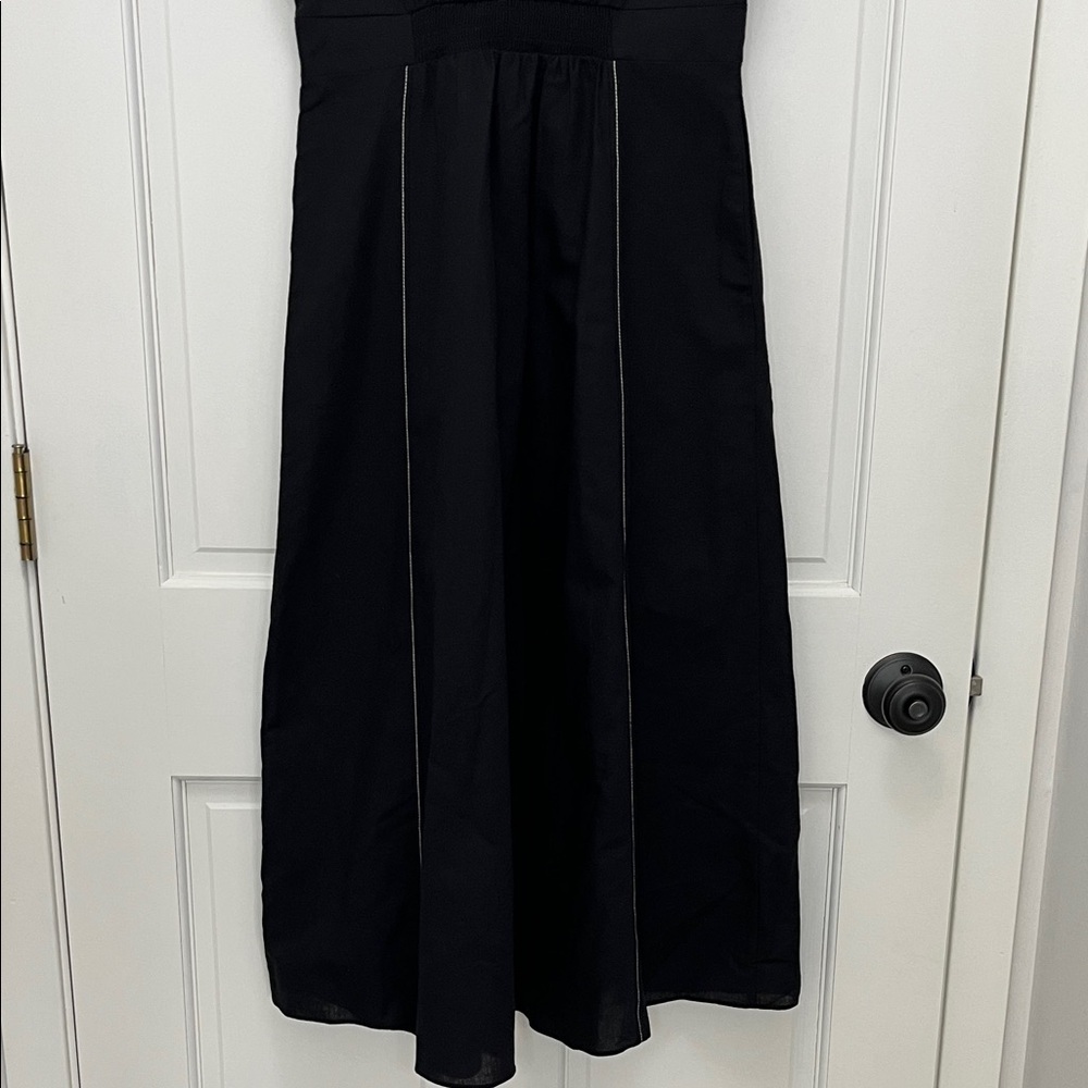 Zara Linen Cotton Sleeveless Maxi Shirt Dress - Size XS - Picture 9 of 12